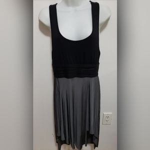 Forever 21 black and shiny gray dress